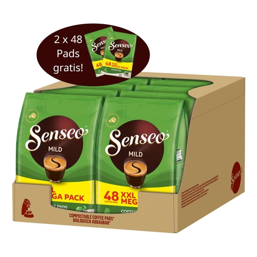 SENSEO Pads Mild Senseopads milde Röstung 10 x 48 = 480 Kaffeepads + 2x48 gratis