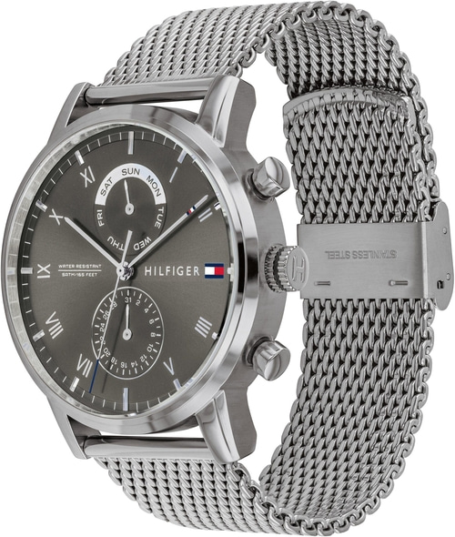 Tommy Hilfiger 1710402 Armbanduhr Herrenmultifunktionsuhr Edelstahl 44 mm