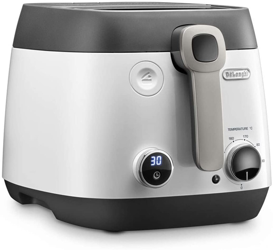 DE'LONGHI Fritteuse FS6067 1,5kg 1800 W 150°-190°waschbarer Filter weiß