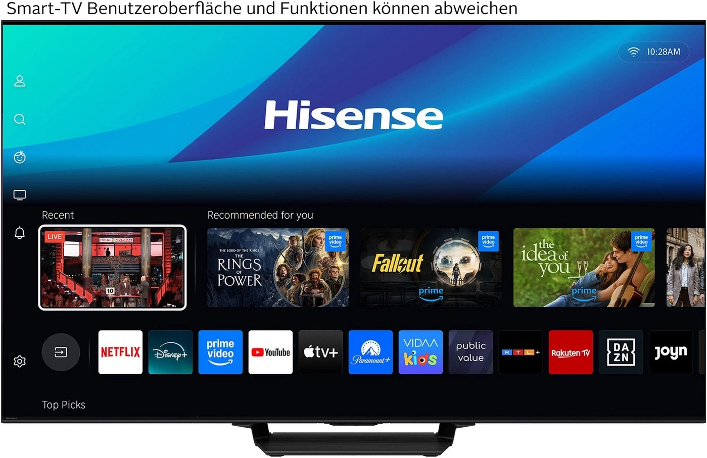 HISENSE 85U7Q PRO Mini LED TV 85 Zoll 4K UHD 165Hz Dolby Vision Smart TV B-WARE