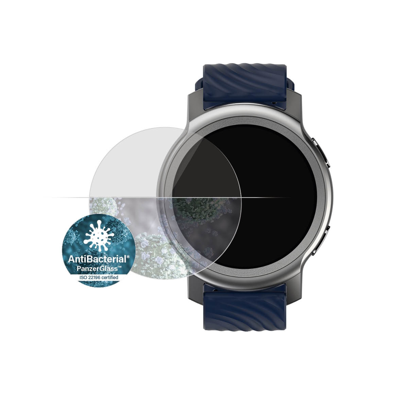 PanzerGlass™ Motorola Moto Watch 200 34.9mm | Smartwatch Screen Protector Glass