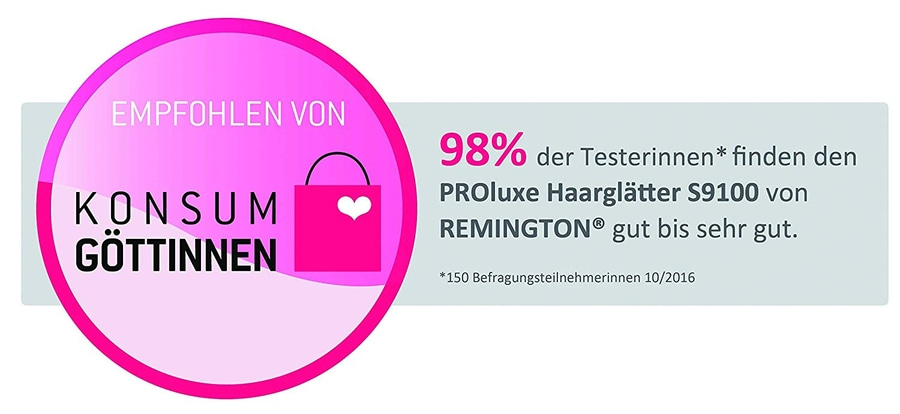 REMINGTON Haarglätter Glätteisen S9100 PROluxe Keramik Display 10 Temperaturen