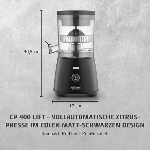 CASO Design elektrische Zitruspresse CP 400 Lift vollautomatisch 300W universal