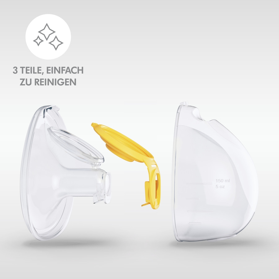MEDELA Hands-free Doppelpumpset Set mit zwei Auffangbehälter