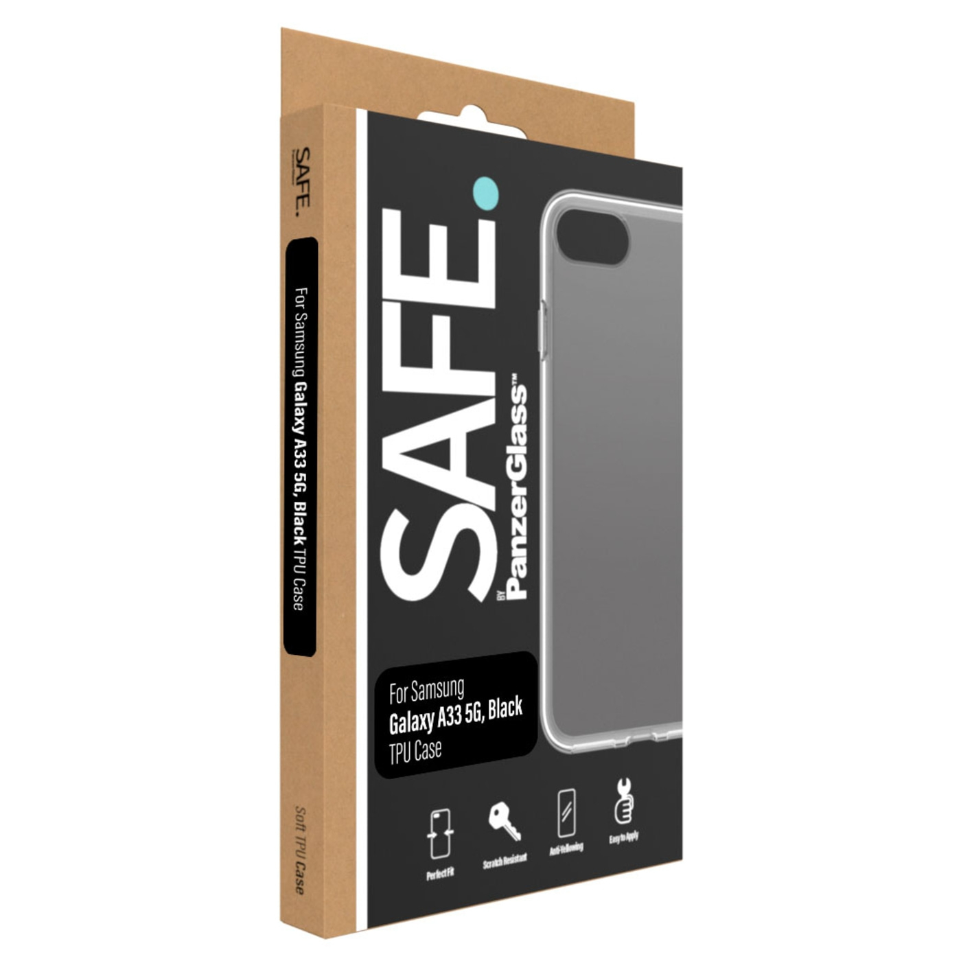 PanzerGlass™ SAFE. Samsung Galaxy A33 5G Handyhülle schwarz Das Original