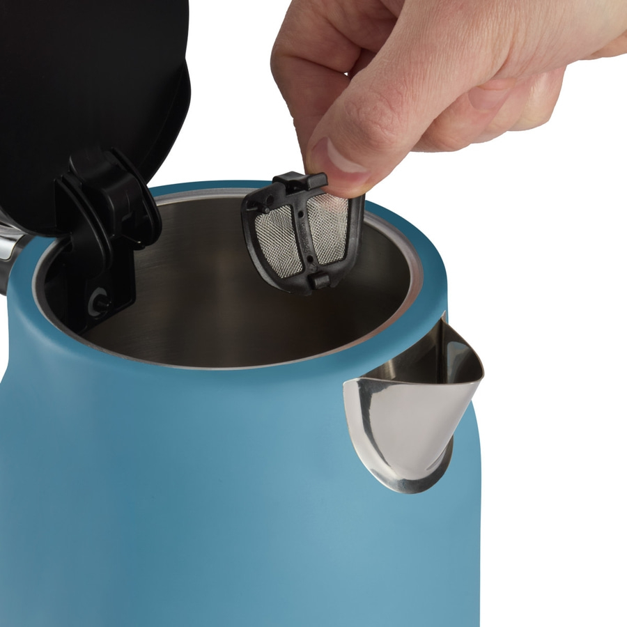 RUSSELL HOBBS Wasserkocher Hanley Retro Blue 28641-70 Edelstahl 1,7 L 2400 W