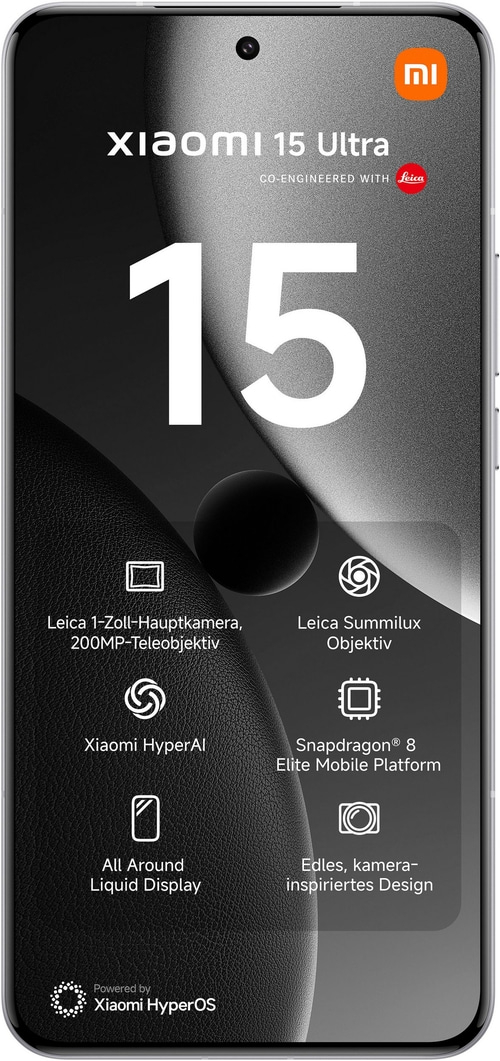 XIAOMI Smartphone 15 Ultra 6,73Zoll 5G Dual SIM 512GB 50 MP silber B-WARE