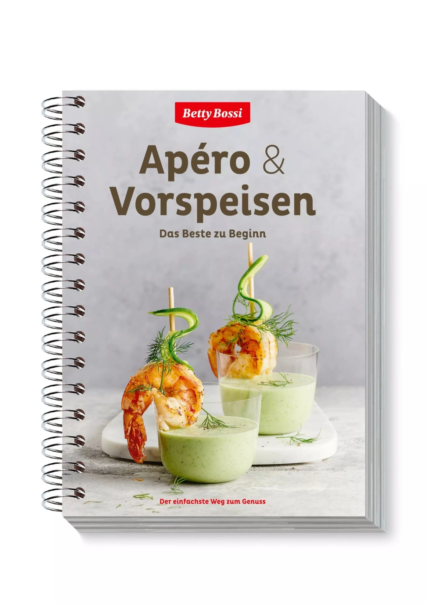 Betty Bossi Kochbuch mit Garnelen und Dip