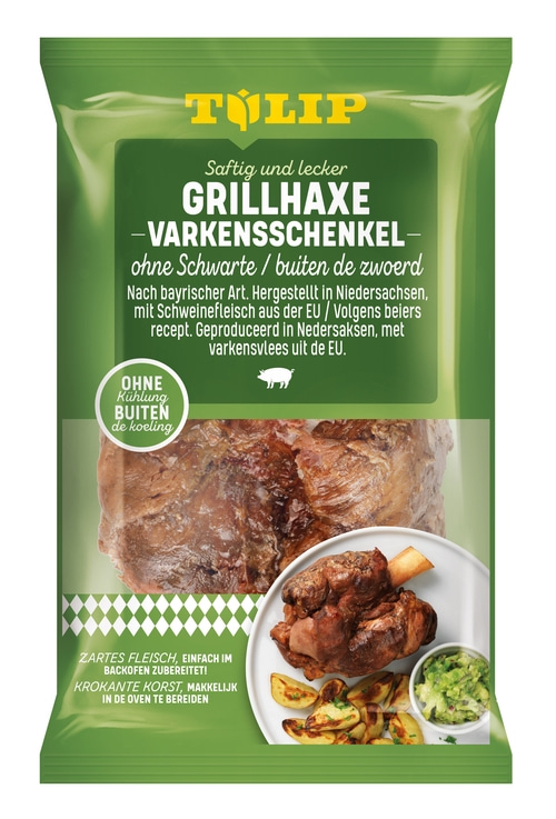 TULIP Grillhaxe ohne Schwarte 500g - Vakuumverpackt & für Backofen oder Grill