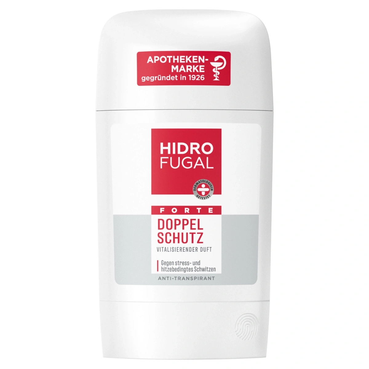 Hidro Fugal Apotheken-Marke Doppel Schutz Anti-Transpirant mit Vitalisierender Duft.