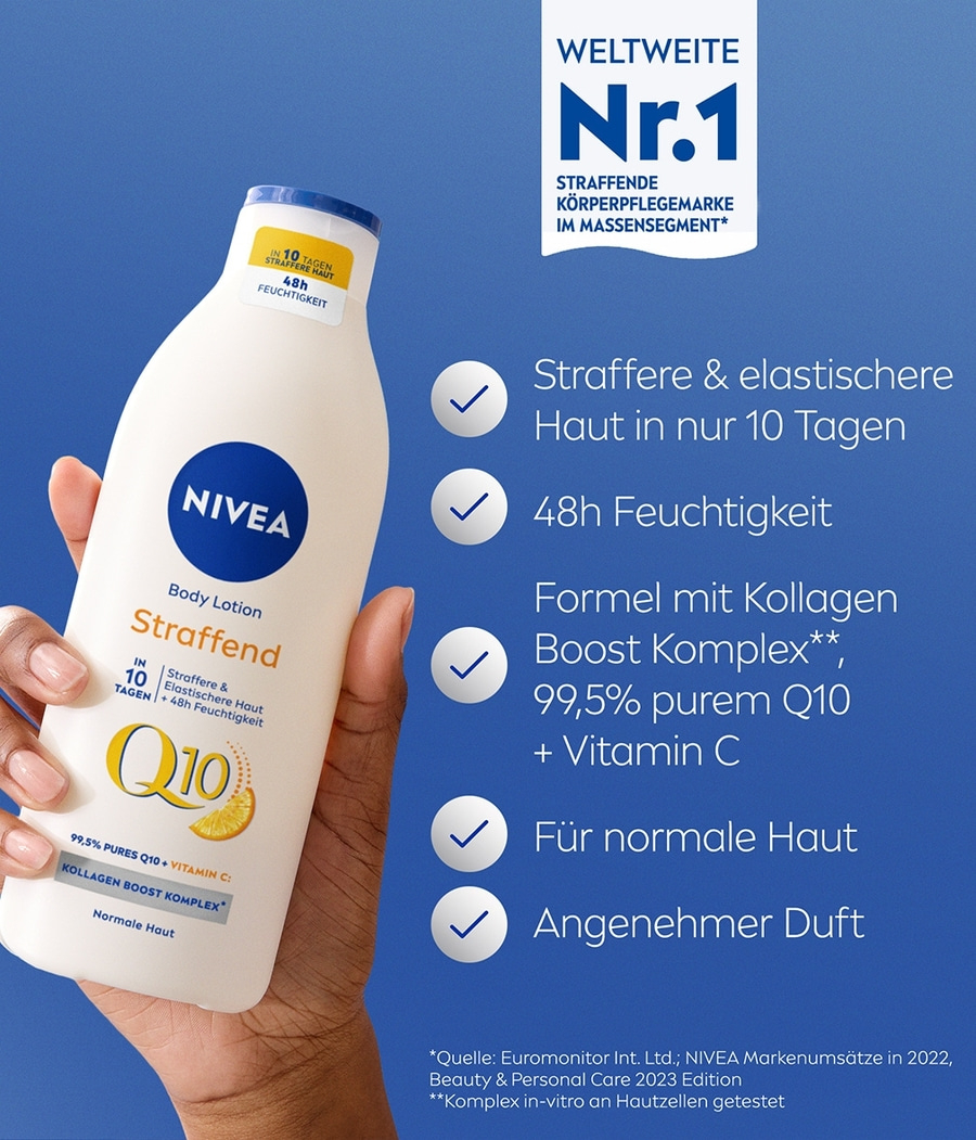 NIVEA Q10 + Vitamin C Hautstraffende Body Lotion 2 x 400ml