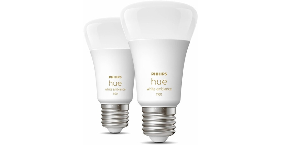 Philips White Ambiance E27/8W 1100lm Doppelpack Smarte Glühbirnen dimmbar B-WARE