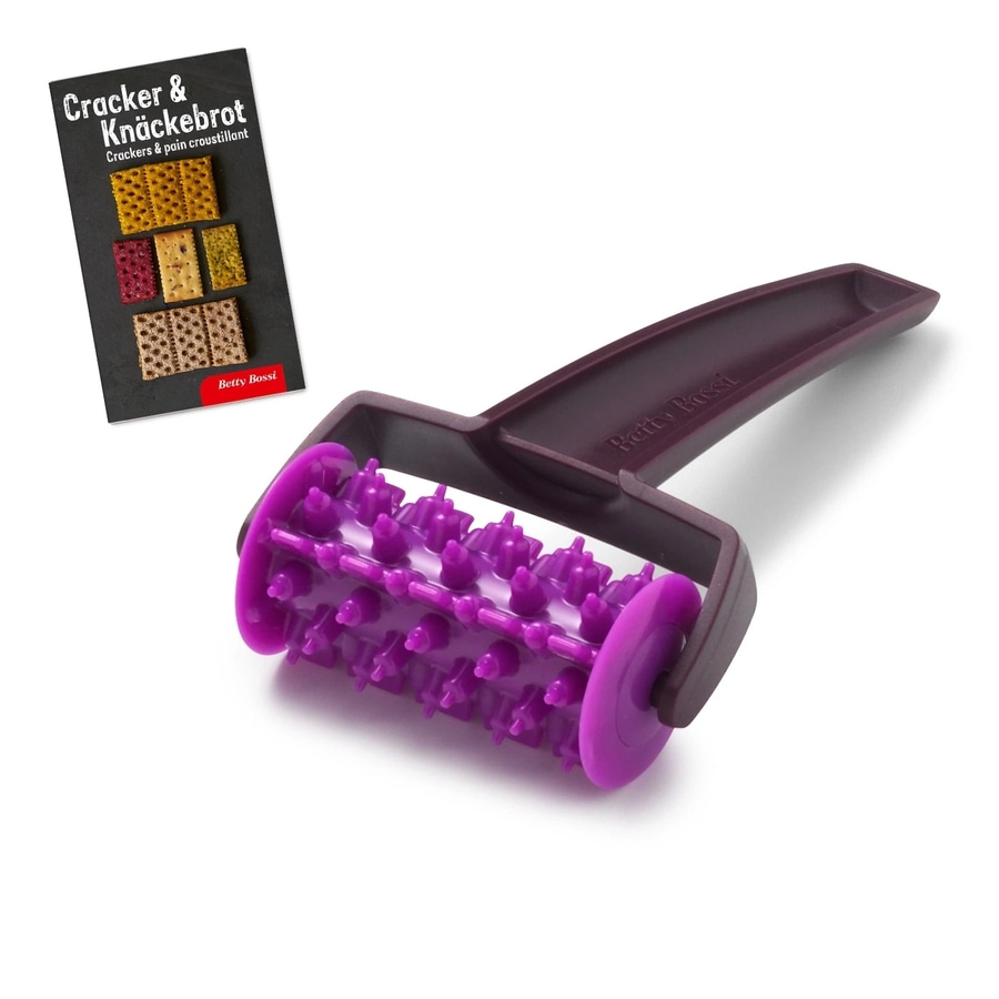 Cracker & Knäckebrot mit Roller. Betty Bossi. Lila Roller für Cracker.