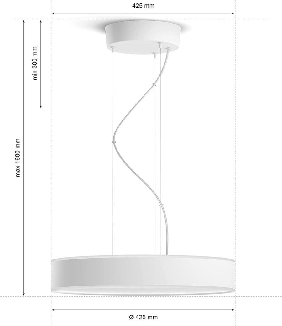 PHILIPS Hue Pendelleuchte LED Deckenlampe White Ambiance Enrave Pendant NEU