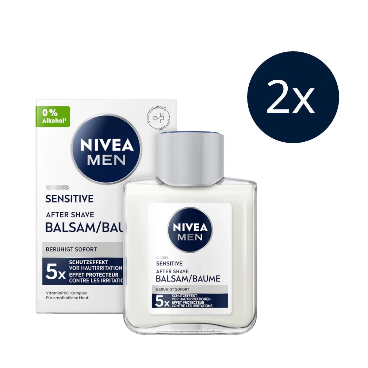 Nivea Men Sensitive After Shave Balsam, 2er Pack