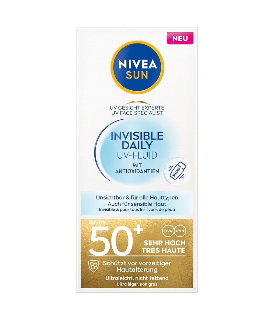 NIVEA SUN UV Face Invisible Daily UV-Fluid LSF 50+ 40ml