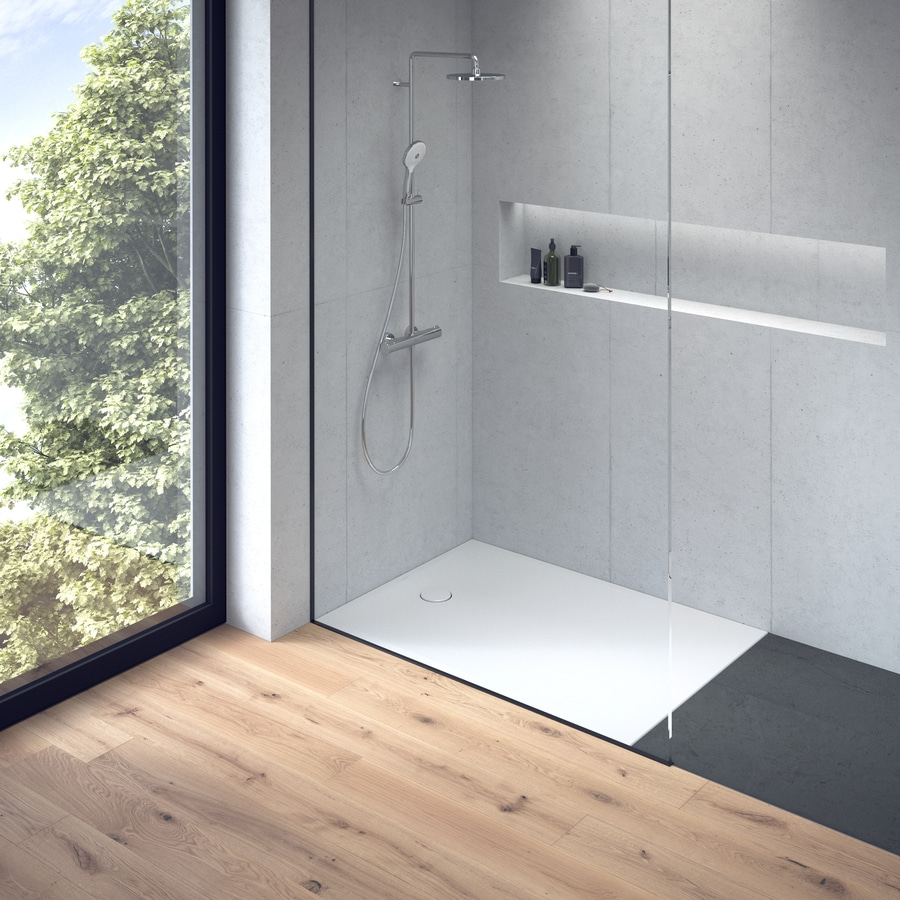 DURAVIT Bodenbündige Duschwanne Tempano 1400x1000 mm Rechteck Weiß