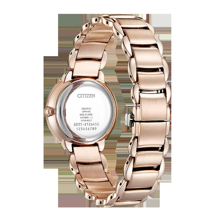 CITIZEN Damen Armbanduhr EM0922-81X Solar Saphirglas Edelstahl 28mm B-Ware