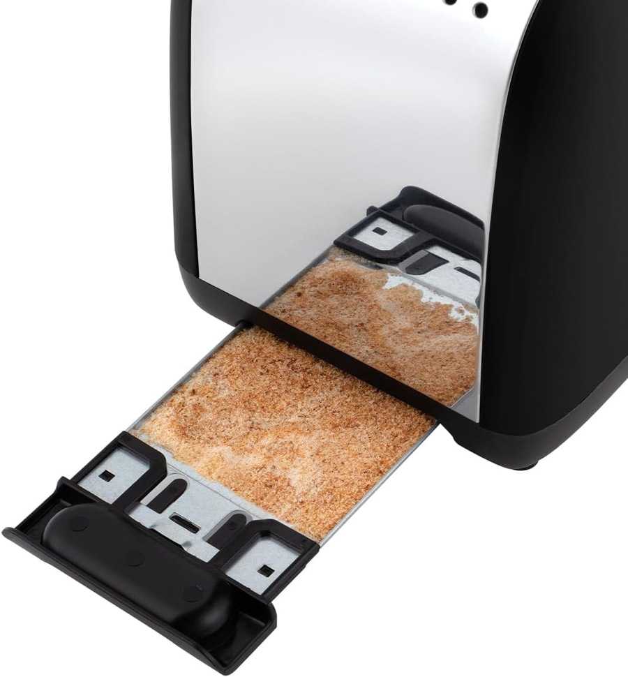 RUSSELL HOBBS Toaster Colours Plus 2 Scheiben 6 Stufen Brötchenaufsatz Schwarz