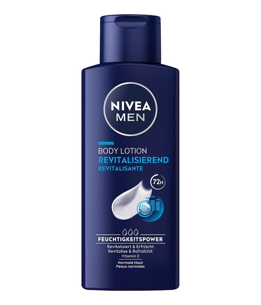 NIVEA MEN Body Lotion Revitalisierend Erfrischend 24h Feuchtigkeit 3 x 250 ml