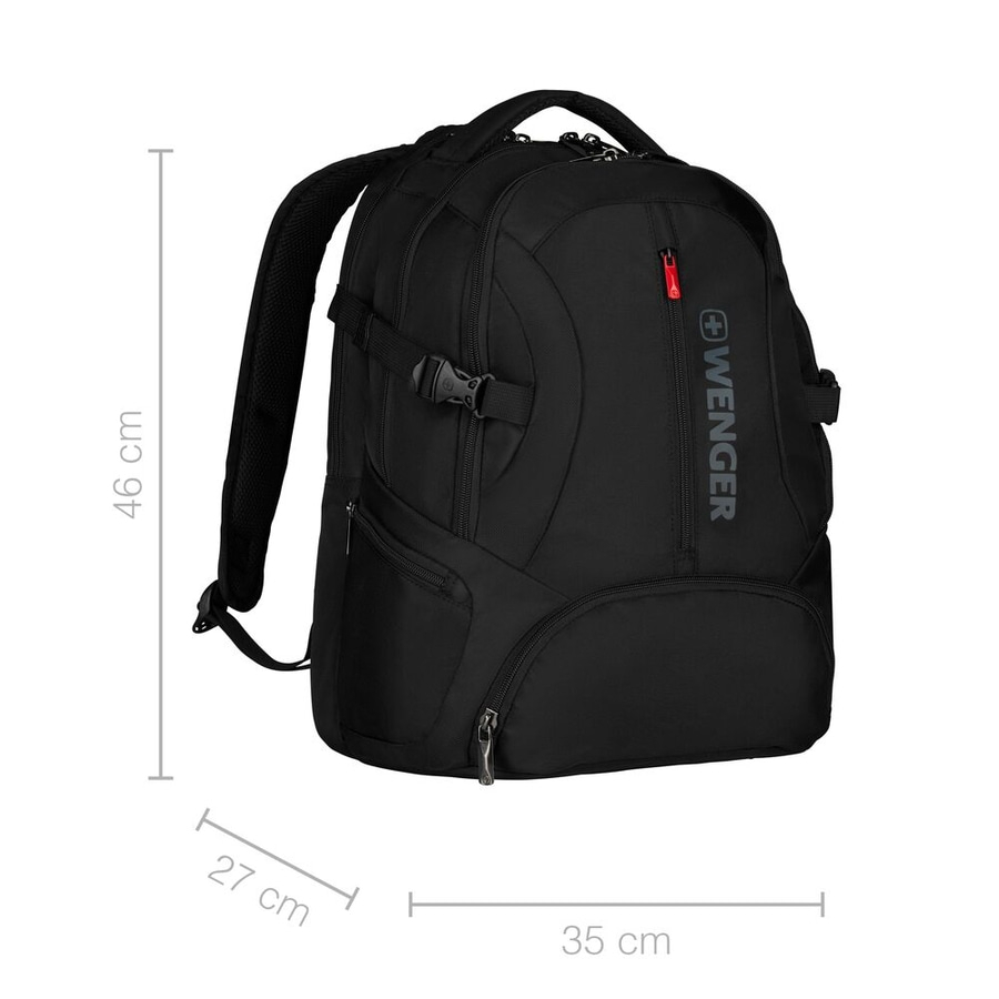 WENGER Deluxe-Laptop-Rucksack Transit 16" Laptop 27 Liter Tablet-Fach Schwarz