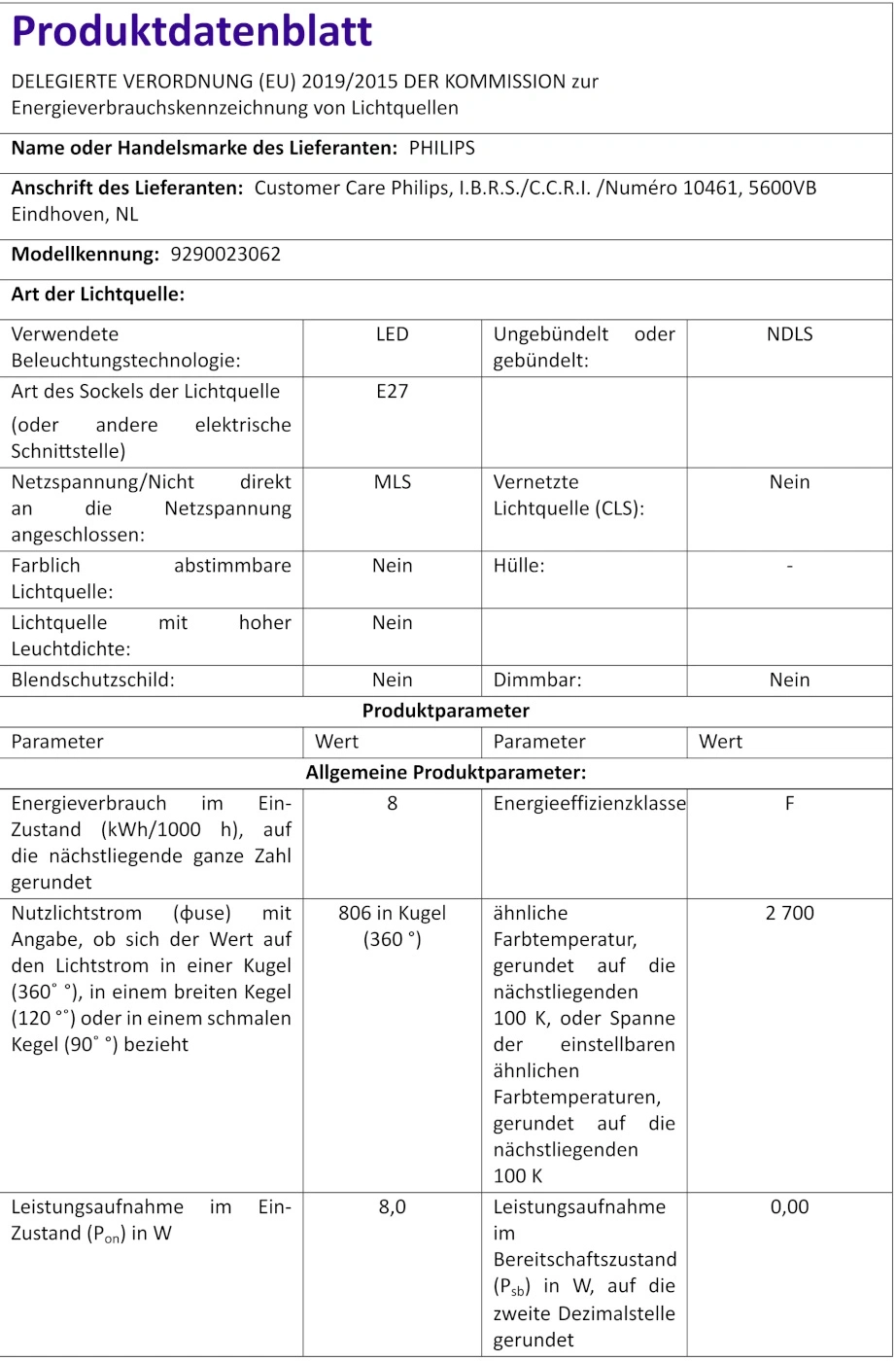 10x PHILIPS LED Leuchtmittel E27 60W Lampen Leuchten 806lumen NEU