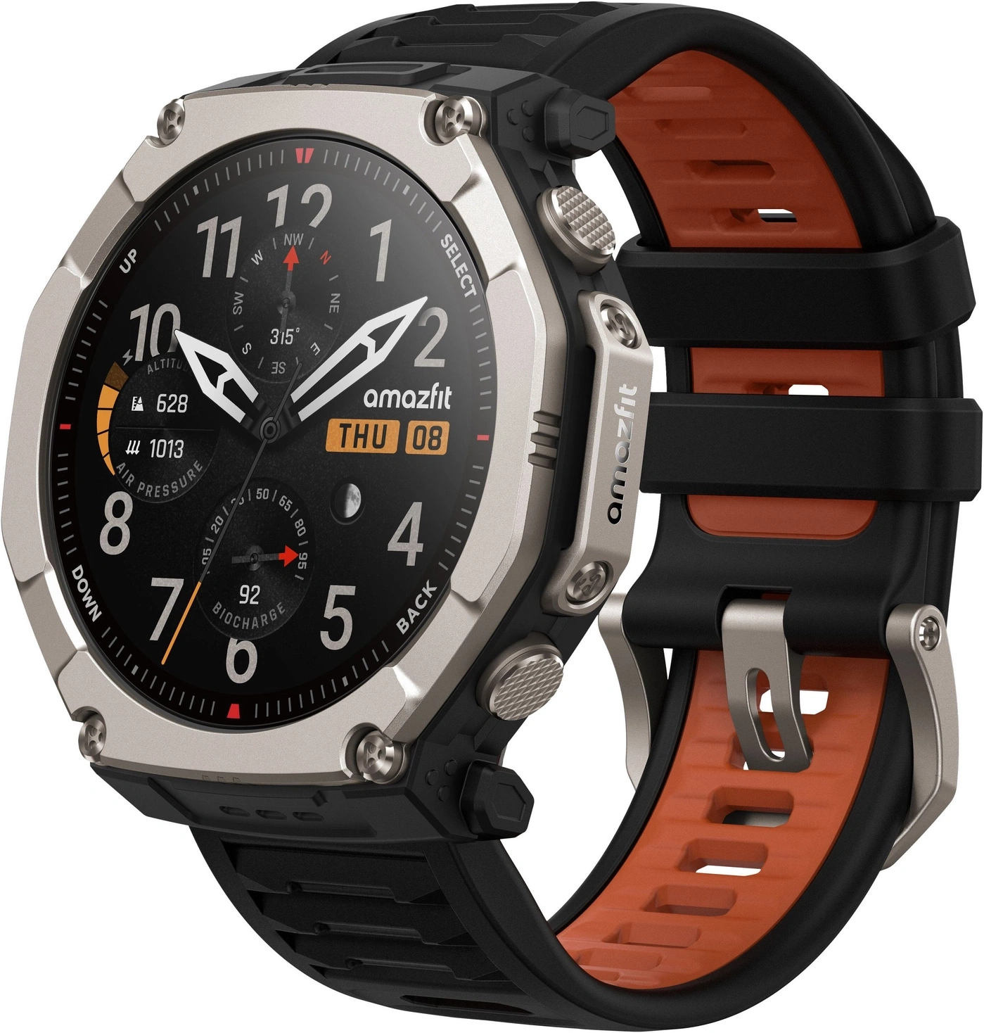 AMAZFIT Smartwatch T-Rex Ultra 2 1,5Zoll AMOLED Display WLAN Bluetooth B-WARE