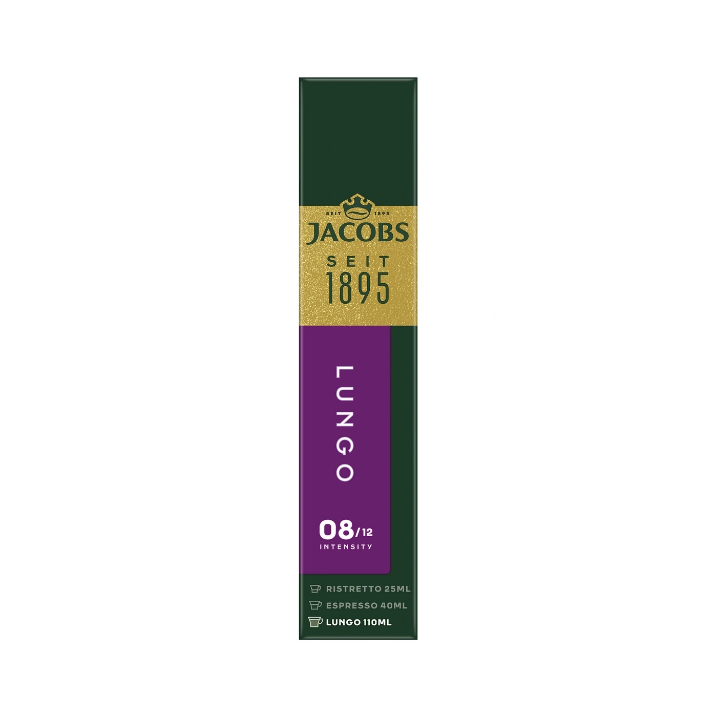 Jacobs Lungo Kaffeekapseln, Intensität 08/12, Ristretto, Espresso, Lungo