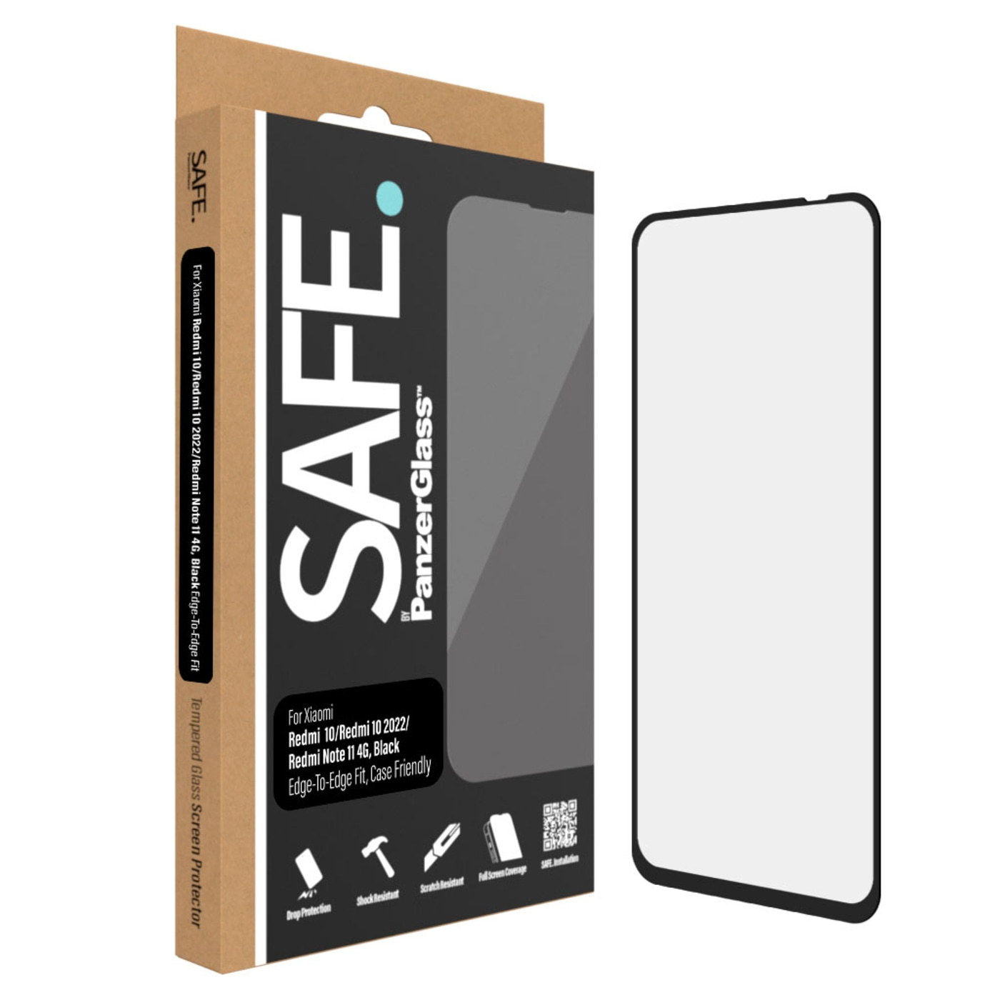PanzerGlass™ SAFE. Xiaomi Redmi 10 Screen Protector Glass Das Original