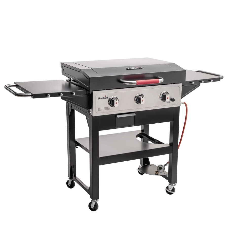 CHAR-BROIL Gasgrill Griddle 3400 schwarz inkl. 3 Brenner & Plancha-Platte NEU