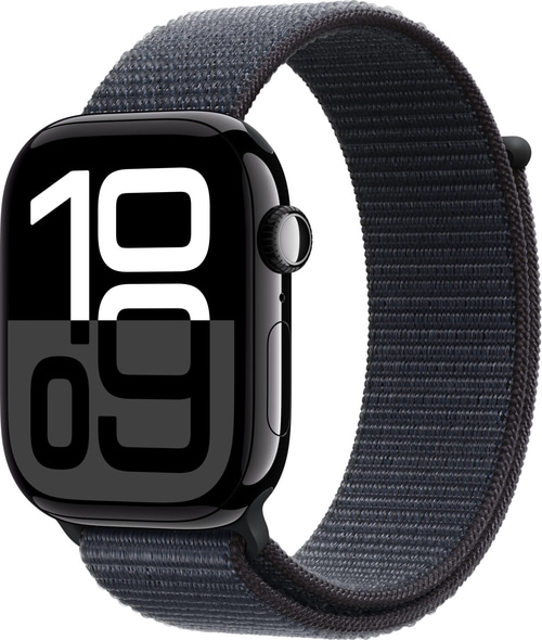 APPLE Watch S10 GPS 46 mm Alugehäuse schwarz Sportloop Tinte MWWR3QF/A B-Ware
