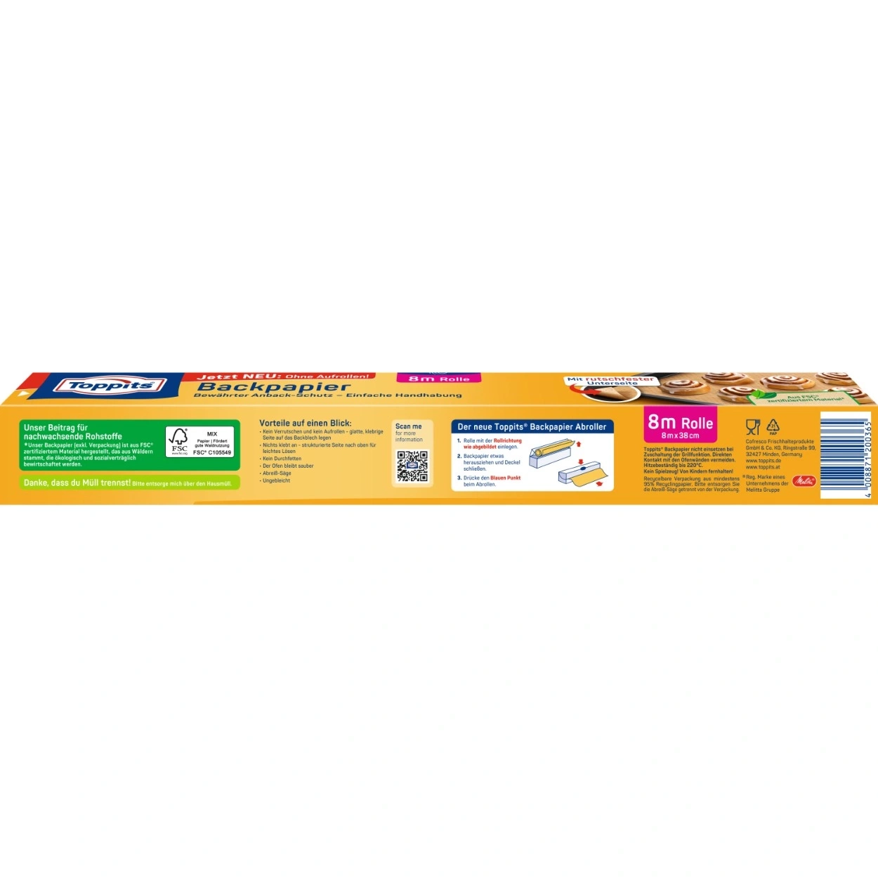 Toppits Backpapier mit FSC-Zertifikat