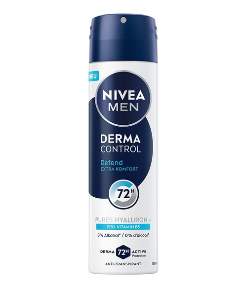 NIVEA Deodorant Men Derma Control Defend Deospray 6 x 150ml