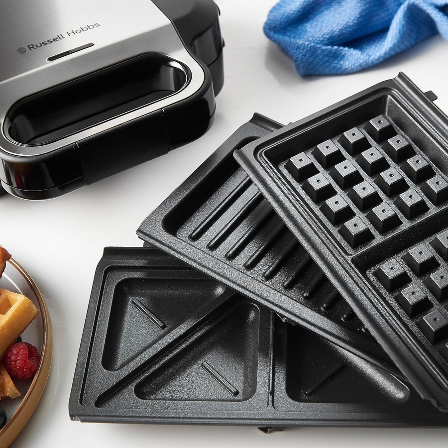 RUSSELL HOBBS Sandwichtoaster Waffeleisen Kontaktgrill Creations 3-in-1 Gerät
