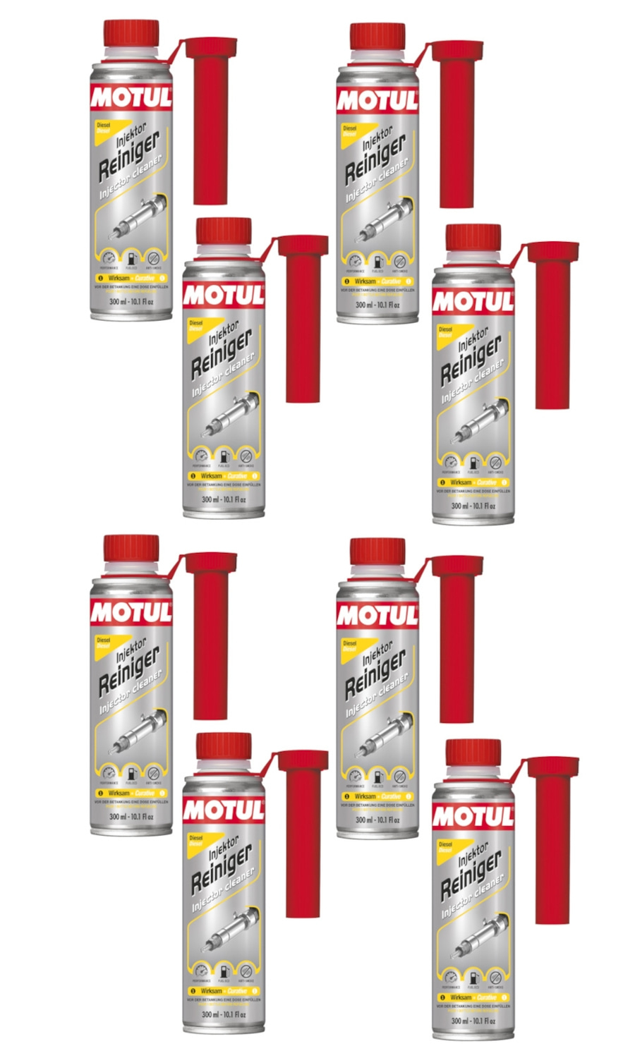 8x MOTUL 300 ml Injektor Reiniger Diesel Additiv Injektorreiniger