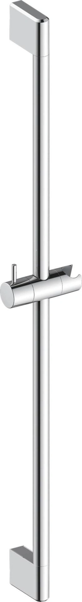 Chrom-Duschstange mit Halterung und Halterung für die Duschbrause, glänzend