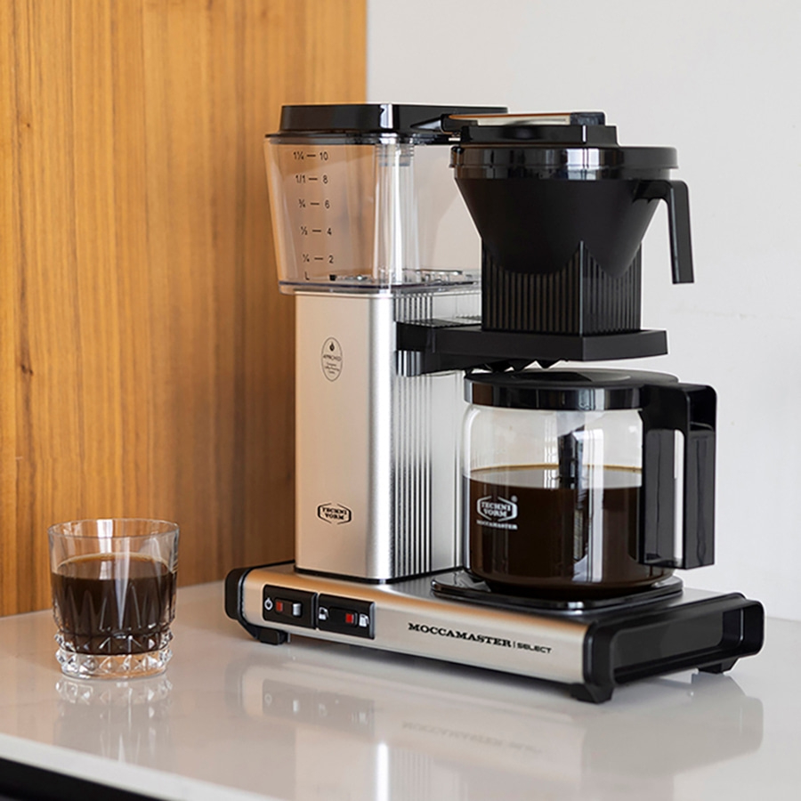 MOCCAMASTER Filterkaffeemaschine KBG Select Polished Silver 1,25L silber NEU