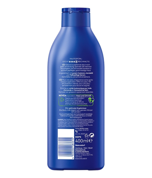 NIVEA Body Reichhaltige Milk 3 x 400ml