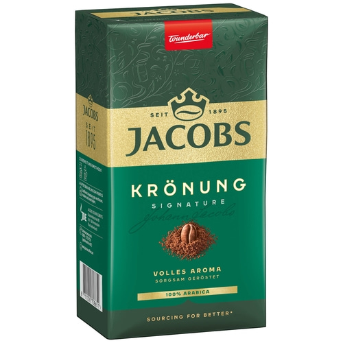 JACOBS Filterkaffee Krönung Röstkaffee gemahlen 100% Arabica klassich 12 x 500 g