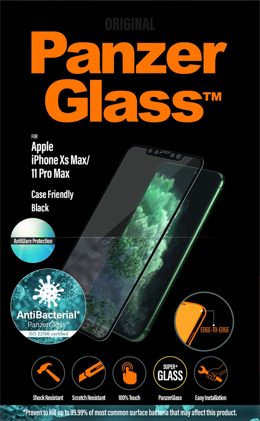 ORIGINAL PANZERGLASS iPhone11 Pro Max / XS Max Displayschutzfolie Panzerfolie