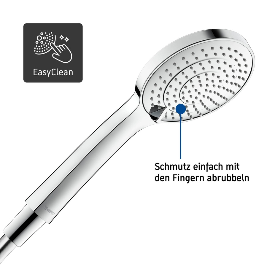 DURAVIT Brausehalterset Handbause 3jet Duschkopf Duschbrause Schlauch 160 cm