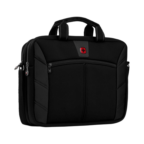 WENGER Laptop-Slimcase Sherpa 16" Laptop Trolleyriemen Leicht 8 Liter Schwarz