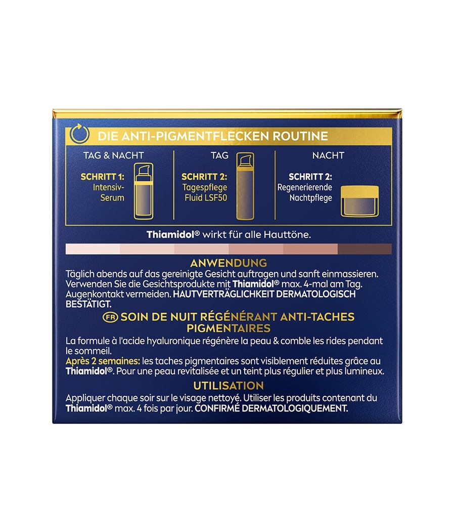 NIVEA Nachtpflege LUMINOUS630® Anti-Pigmentflecken regenerierend Antifalten 50ml