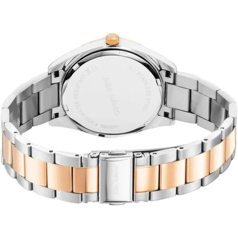 JULIE JULSEN Damen Armbanduhr JJW3105SRGM Quarzuhr Edelstahl Mineralglas 36mm