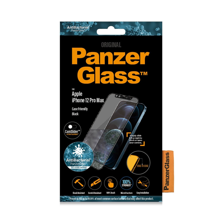 ORIGINAL PANZERGLASS Apple iPhone 12 Pro Max Displayschutz Glass Panzerfolie