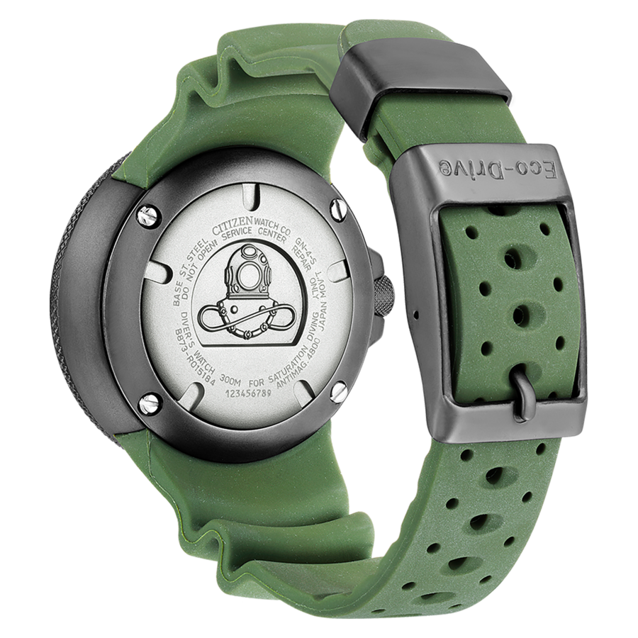 Citizen-Uhr, Eco-Drive, grün, Taucheruhr, 300m, Stahl, Wasserdicht, Armband