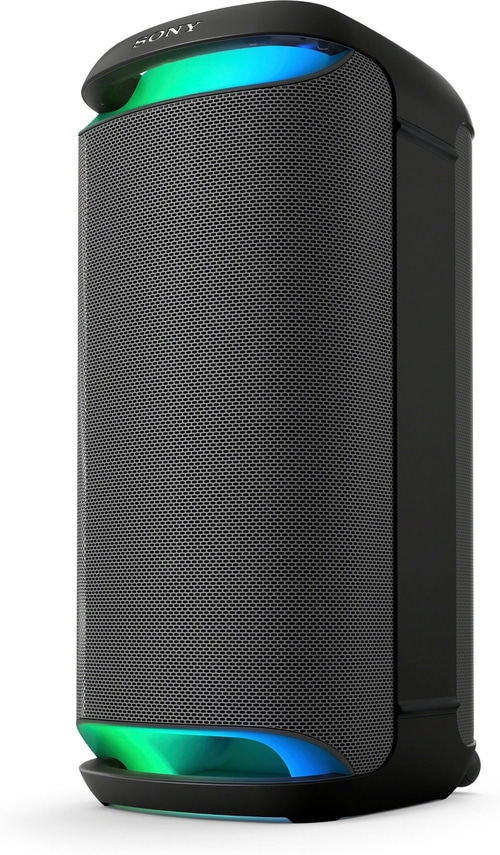 Sony-Lautsprecher, schwarz, mit Mesh-Gitter, farbige Beleuchtung, modernes Design, tragbar
