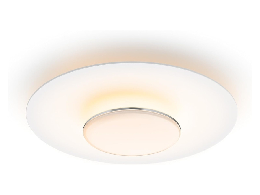 Deckenleuchte, rund, weiß, mit hellem Licht, modernes Design, minimalistisch