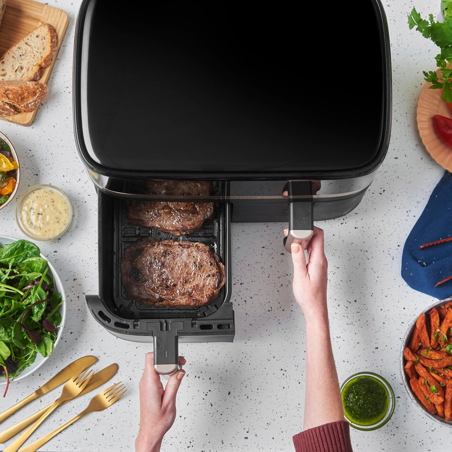 RUSSELL HOBBS Heißluftfritteuse 2 Kammern 9 L Rapid Airfryer Satisfry 27681-56