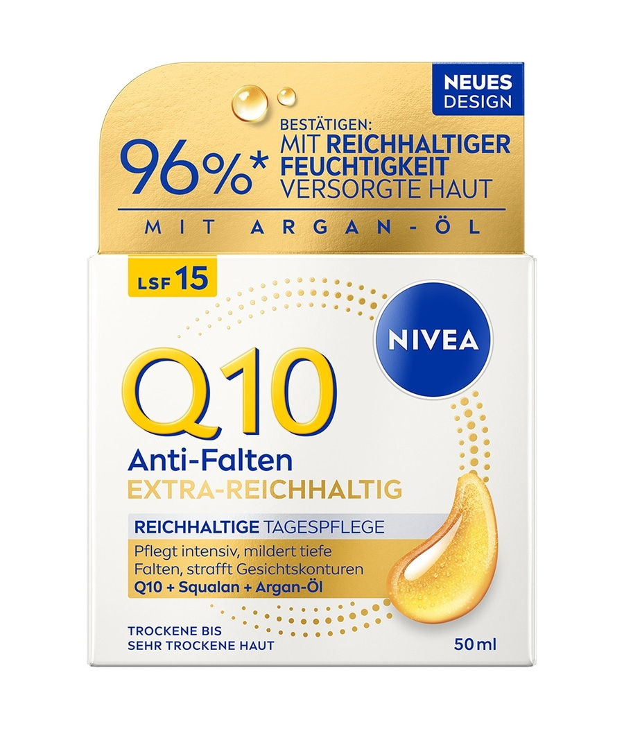 NIVEA Q10 Anti-Falten Extra-Reichhaltige Tagespflege LSF 15